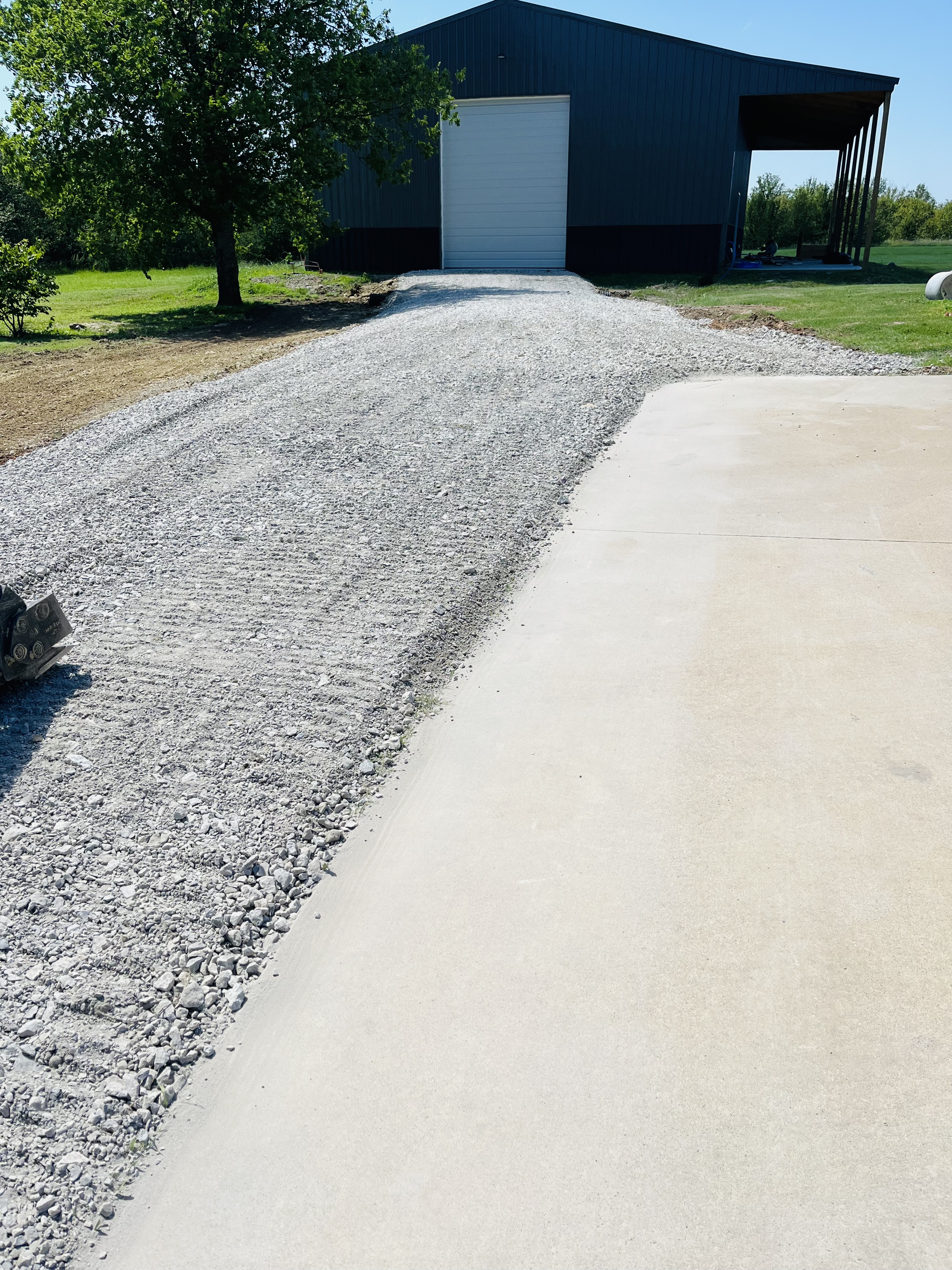 Driveway grading and shaping work by Lifted Construction LLC